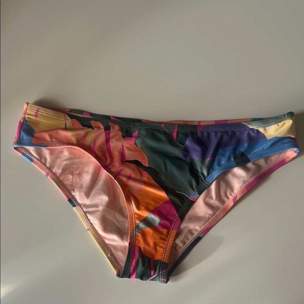 Palisades Beach Club Multi-Colored Colorful Bikini Bottom Size L